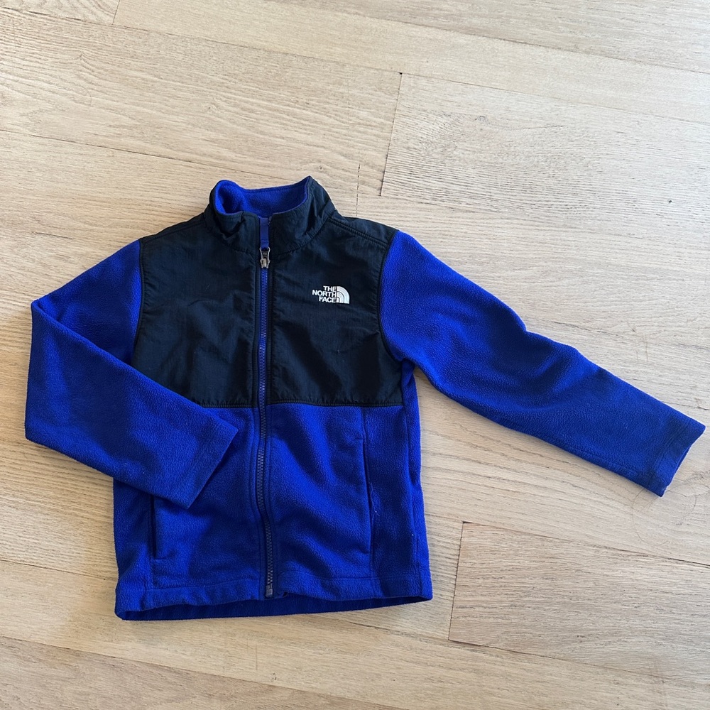 The North Face Royal Blue Full Zip Kids Fleece size XS